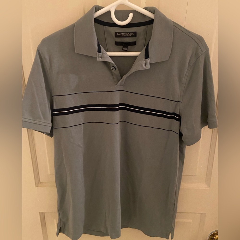 Banana Republic Luxury Slim Fit Polo